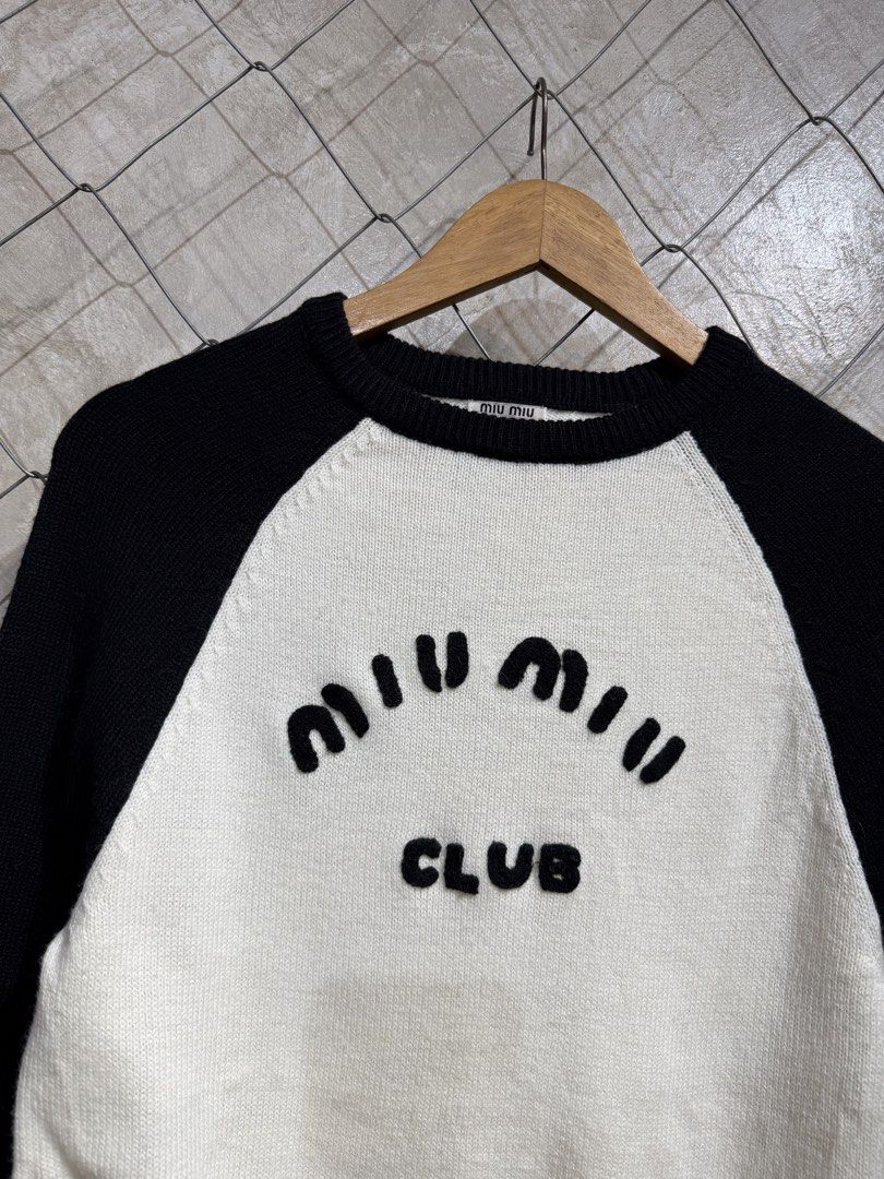 Miumiu Cashmere Longsleeve. (Category: Longsleeves) located in Manila. Submitted by ardobe.mnl (Listing ID 1460485846, Image 2). Description: Miumiu Cashmere Longsleeve. Size: Medium - Women’s Dimes: 17x21 Condition: Excellent Flaw: None! Dm for inquiries! 🛒📥.