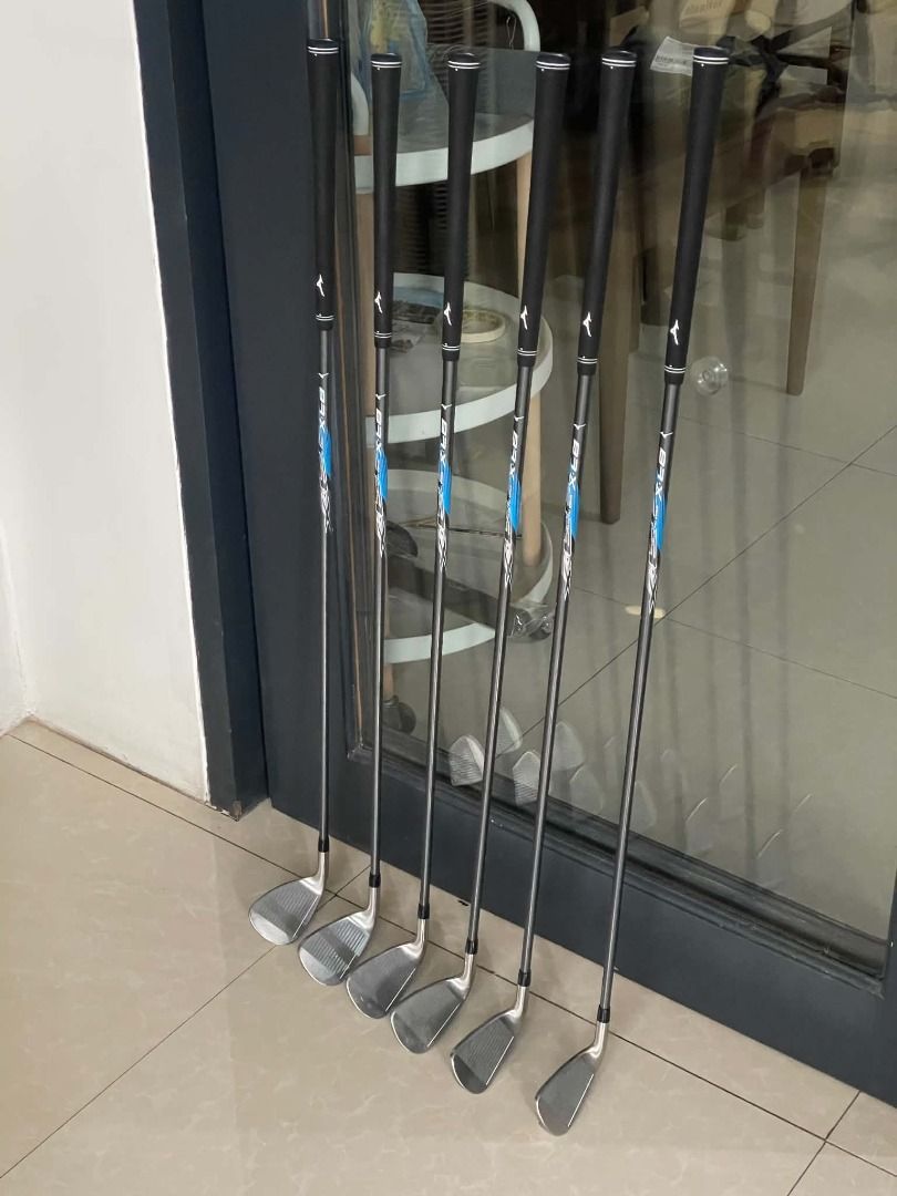 Mizuno BR-X Golf Irons Set (Category: Golf) located in Quezon City. Submitted by alt.del (Listing ID 1460361536, Image 1). Description: - Set of Mizuno BR-X golf irons - Includes: 6, 7, 8, 9, Pitching Wedge (P), Gap Wedge (G) Graphite Shaft - Used only once - Feel free to ask any questions!.