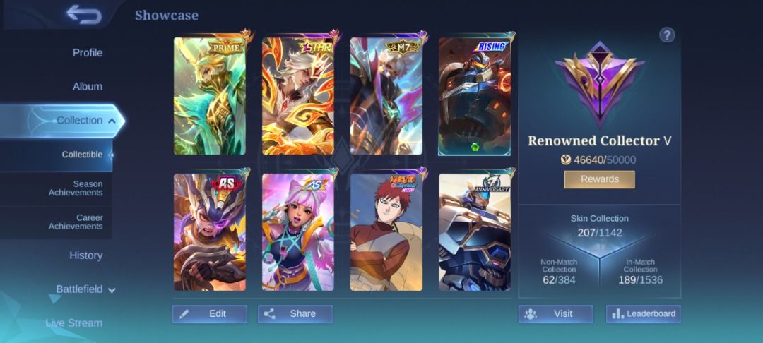 MOBILE LEGENDS ACCOUNT FOR SALE (Category: Game Gift Cards & Accounts) located in Caloocan City. Submitted by silverdog_709666 (Listing ID 1460492614, Image 2). Description: .