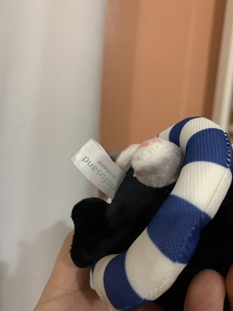 Mofusand Penguin Cat Plush with Ring Float (Category: Plushies & Soft Toys) located in Tagaytay City. Submitted by jujujewel (Listing ID 1460370348, Image 3). Description: - Adorable Mofusand plush toy - Features a cat dressed as a penguin - Sits on a blue and white striped ring float - Includes a small blue loop on top - Approximately 4 inches tall - Ideal for Mofusand collectors - Makes a cute desk accessory.