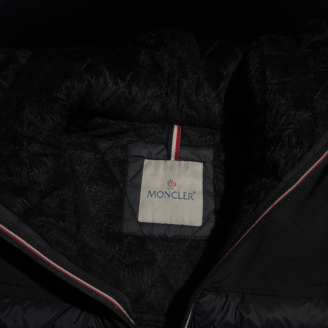 Moncler Black Down Puffer Jacket Size 1 (Category: Coats, Jackets and Outerwear) located in Cebu City. Submitted by kidfrom6000 (Listing ID 1460504601, Image 2). Description: - Authentic Moncler black puffer jacket - Size: 1 - Features a super soft and warm lining for ultimate comfort - Iconic Moncler logo patch on the sleeve - All zippers are in excellent working condition - Comes with a detachable hood for added versatility - Ideal for keeping 