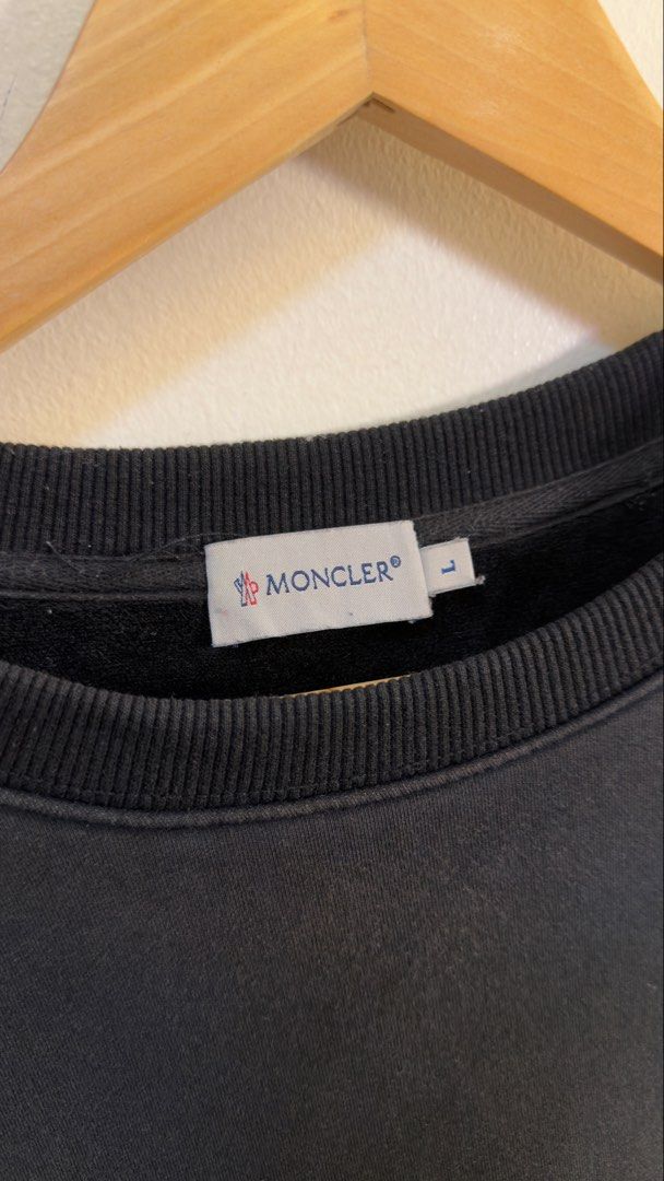 Moncler Black Sweatshirt with Logo - Size L (Category: Coats, Jackets and Outerwear) located in Paranaque City. Submitted by mykapoynton (Listing ID 1460495360, Image 3). Description: Moncler Black Sweatshirt with Logo - Size L - Color: Black - Size: L - Features: Iconic Moncler logo on chest - Style: Casual, comfortable, and stylish - Condition: Please check photos for details.