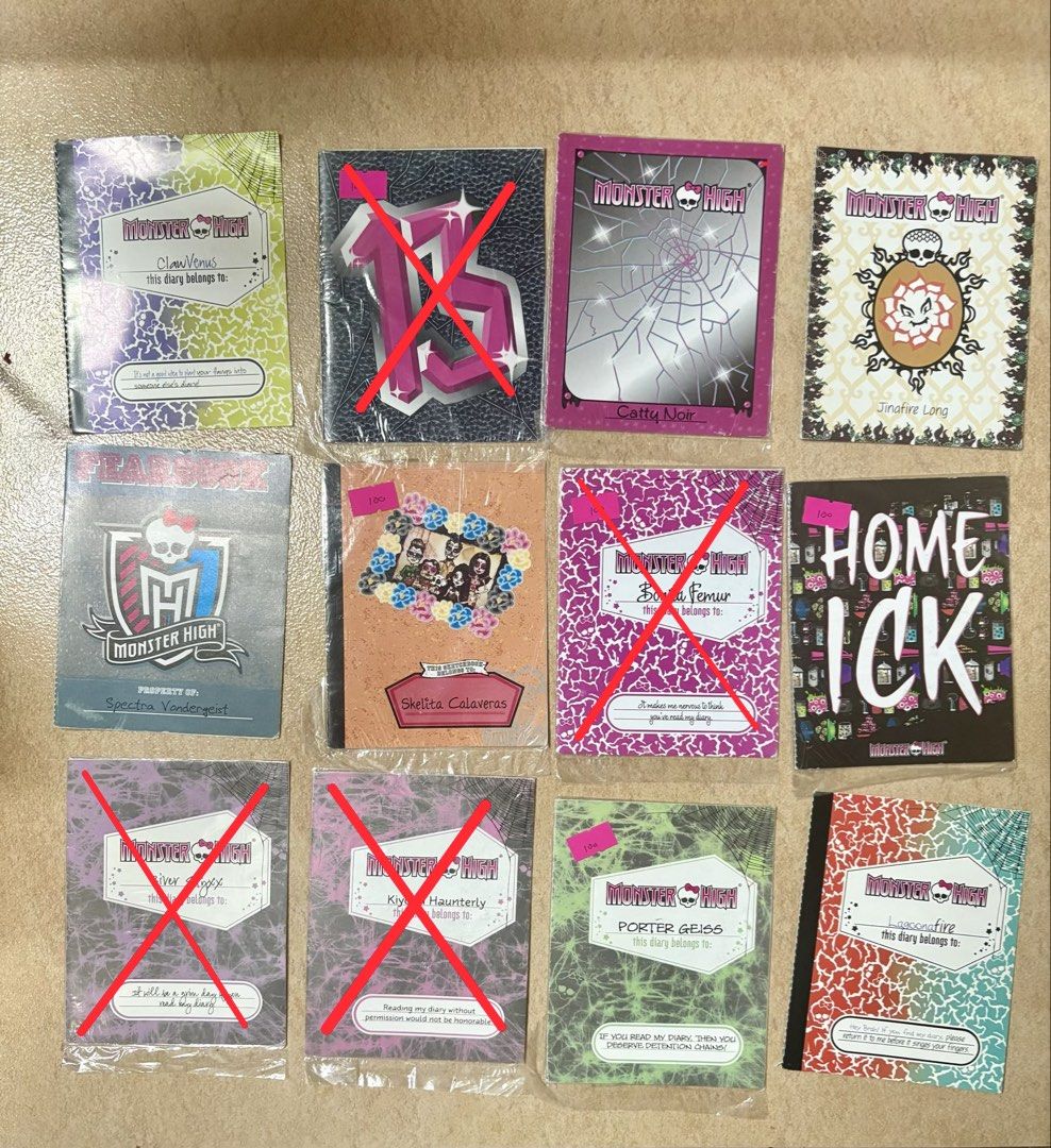 Monster High Journal (Category: Stationery & School Supplies) located in Manila. Submitted by dorkshadow (Listing ID 1275238252, Image 2). Description: Monster High Journal ‼️100 each‼️ Please refer to the attached photos for a list of available journals .