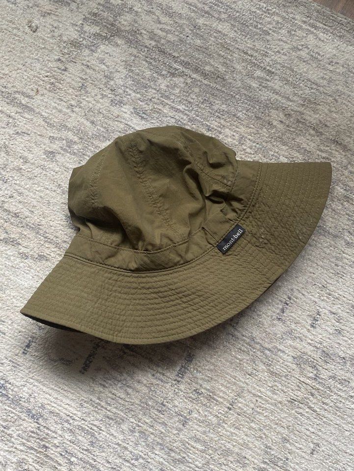 Montbell OD bucket hat (Category: Caps & Hats) located in Makati City. Submitted by kaykutz (Listing ID 1460221964, Image 1). Description: Never worn authentic montbell bucket hat, bought in Canada. M size, unisex. Water repellant material.