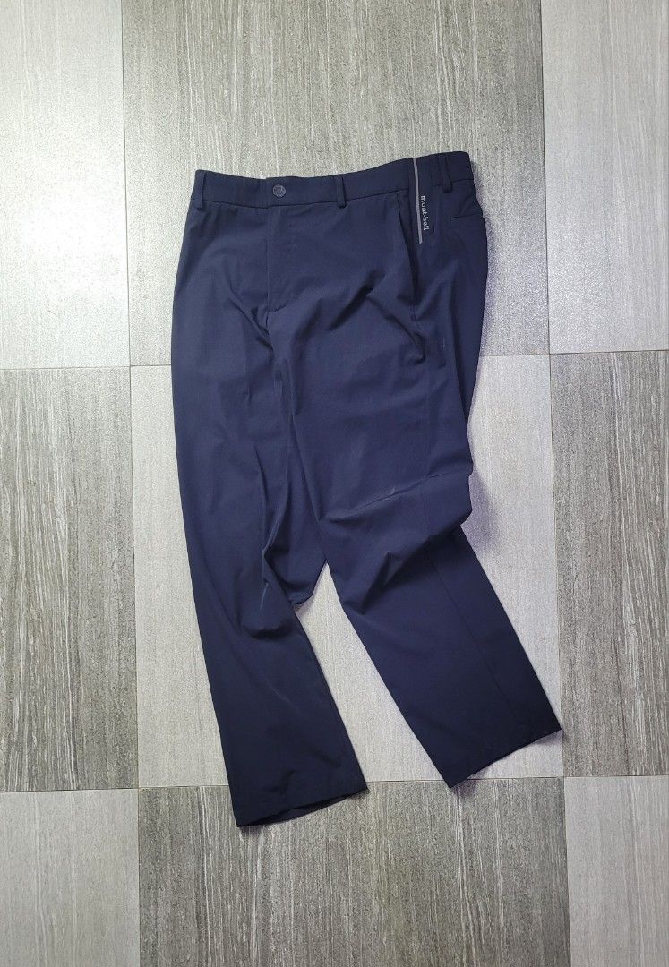 MONTBELL SIDE GRIP MODIFIED TROUSERS 🏔️ (Category: Activewear) located in Manila. Submitted by 7100treasure.co (Listing ID 1460454712, Image 3). Description: MONTBELL SIDE GRIP MODIFIED TROUSERS 🏔️ ​Brand: Montbell (MW3E-BMPL-842) Color: Navy Blue Style: Side-Grip Outdoor Trousers Features: High-stretch nylon blend, side-grip adjustable waist, rear geometric patch, welt pockets Tag Size: 82 (L) Measurements: 32" Waist | 9" Thigh | 8" Hem Condit