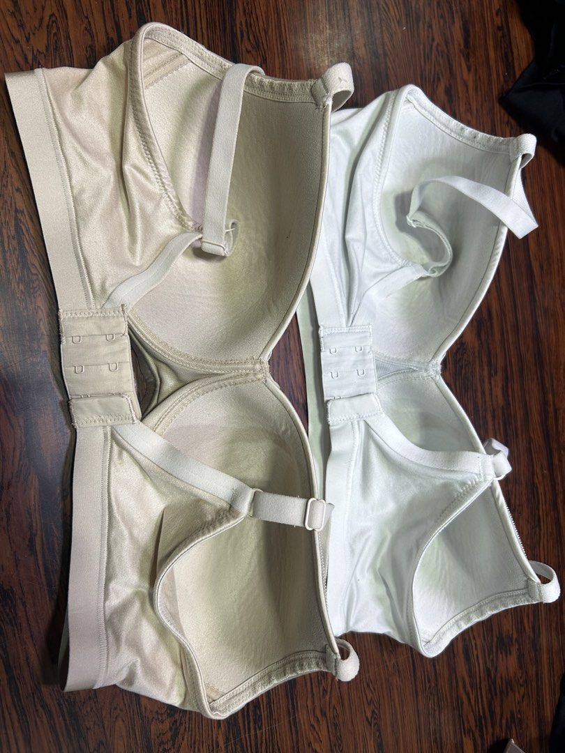 M&S Bras (36C) - White & Almond (Category: Undergarments & Loungewear) located in Manila. Submitted by starbalesukandjapansurplus (Listing ID 1460417917, Image 3). Description: - Two M&S bras - Size: 36C - Colors: White and Almond - Style: Comfortable everyday bras - Features: Adjustable straps, adjustable back closure - Perfect for daily wear and as wardrobe basics.