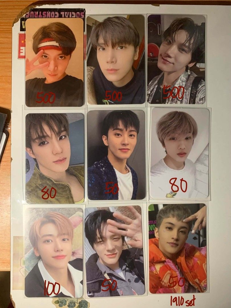 NCT Photocards - NCT DREAM WAYV SUPERM (Category: K-Wave Merchandise) located in Dasmarinas. Submitted by micart___ (Listing ID 1460429304, Image 1). Description: WTS/LFB nct dream wayv superm assorted pcs —onhand —1 week dop/payo —x sensi —can only ship during weekends — price + pf and lsf — with * is flawed - selling as a set only Price: 1910 MOP: gcash/maribank MOD: jnt ten mark hendery yangyang jeno jaemin chenle winwin jisung renjun ph.
