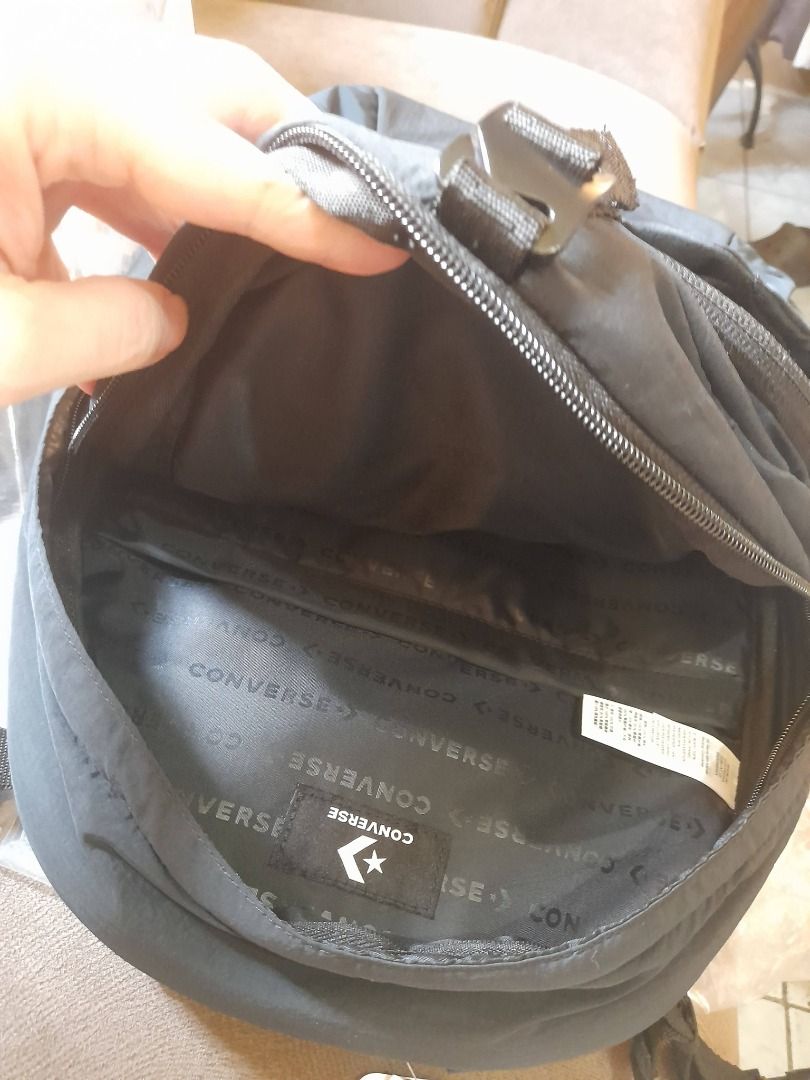 Converse black laptop bag backpack brand new (Category: Backpacks) located in Cainta. Submitted by patrickwilsonstore (Listing ID 1460320678, Image 2). Description: - Multiple compartments for organization - Adjustable straps for comfort - Durable material - Sleek design - Top handle for easy carrying - Convenient side pockets - Ideal for everyday use, school, and travel LAPTOP BAG, brand new with TAG and packaging msrp 4,400 now 1,999 .
