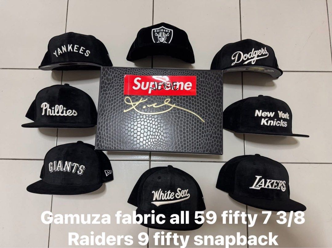 New Era Caps (Category: Caps & Hats) located in Bacoor. Submitted by jerieeeeee (Listing ID 1460418069, Image 3). Description: FOG: 2,000php Gamuza: 2,000php Alpha Industries: 1,750php The rest: 1,500php.