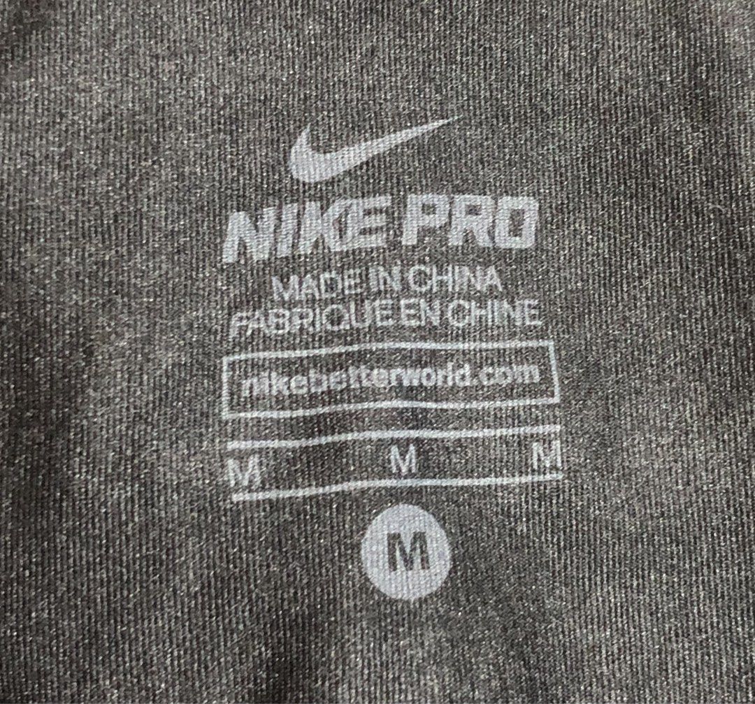 Nike Pro Compression Tights Leggings Black Blue Size M (Category: Activewear) located in Montevista. Submitted by rdthriftshub (Listing ID 1460322199, Image 2). Description: - Black Nike Pro compression tights - Blue waistband with Nike Pro branding - Small Nike swoosh logo on left leg - Size: Medium (M) - Made in China - Ideal for workouts and everyday wear.