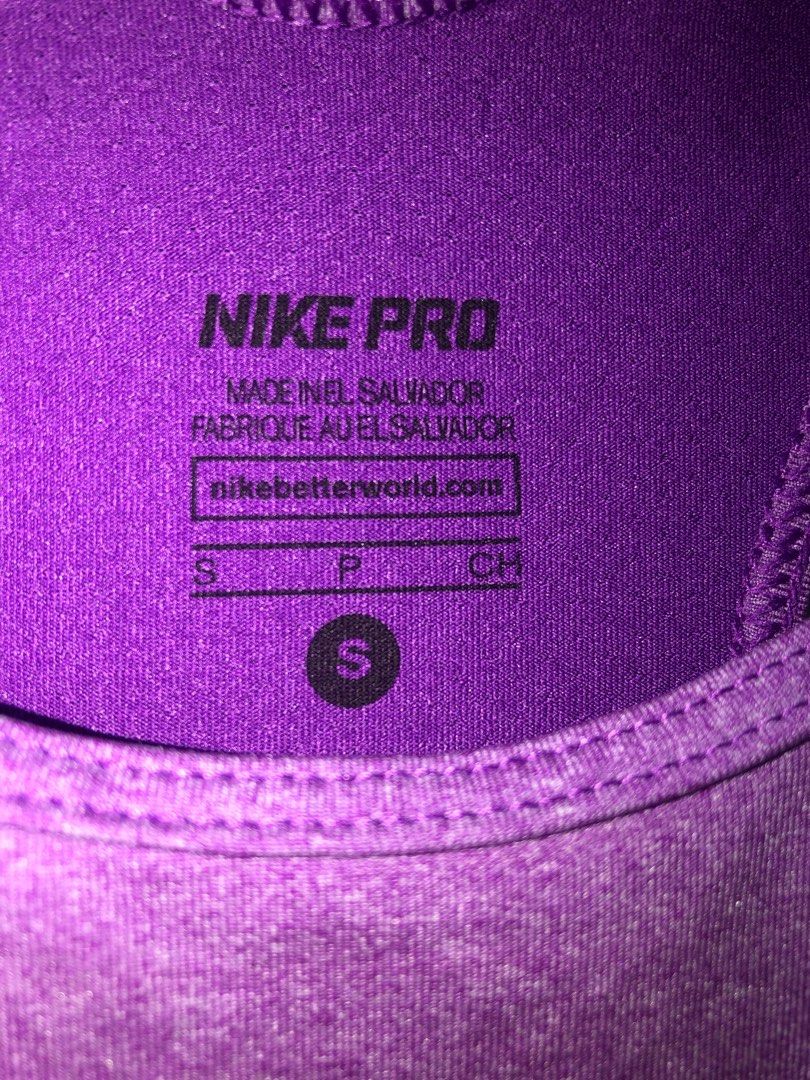 Nike Pro Dri-fit Tank Top (Category: Activewear) located in Cebu City. Submitted by jiselle_fecollection (Listing ID 1460374354, Image 3). Description: -size: S -can fit S-M frame -Dri-fit -87% Polyester 13 % Spandex .