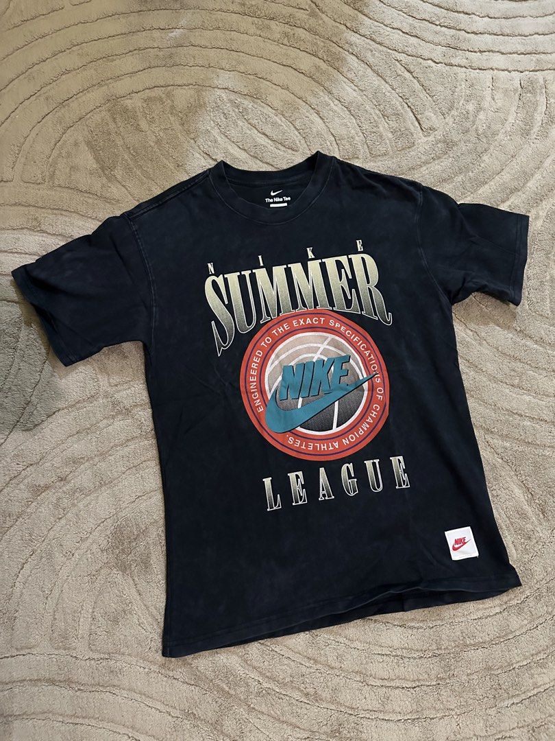 Nike Summer League Loose Fit Tee (Category: Tshirts & Polo Shirts ) located in Quezon City. Submitted by kayqmb (Listing ID 1460472287, Image 1). Description: - summer league graphic shirt - loose fit - no issues - 100% authentic .