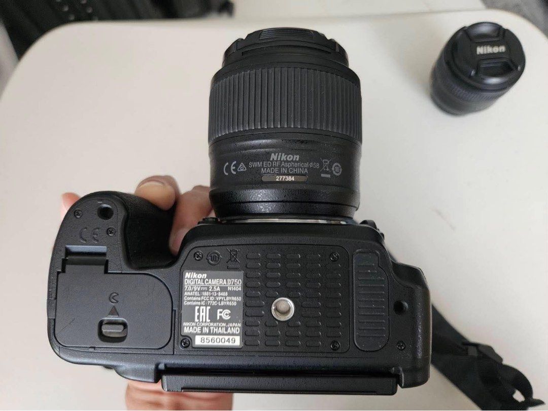 Nikon D750 Full-Frame DSLR (Category: Cameras) located in Talisay. Submitted by bazestate (Listing ID 1460502276, Image 2). Description: For Sale: Nikon D750 Full-Frame DSLR 📸 24.3MP • 6.5fps • Wi-Fi • Excellent low-light Includes: AF-S Nikkor 35mm f/1.8G ED AF-S Nikkor 50mm f/1.8 Great condition, ready to shoot. PM for details. Price if bought individually: D750 Body only = Php 35,000 35mm f1.8G ED = Php 12,000 50mm f1.8G = Php 5,000 Package = 