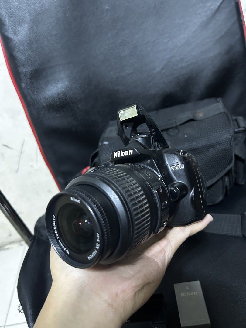 Nikon Dslr (Category: Camera Bags & Carriers) located in Manila. Submitted by timohy0306 (Listing ID 1460413100, Image 1). Description: Nikon d3000 Inclusions: Battery Charger Camera bag Kitlens Memory card Malabon location📍.