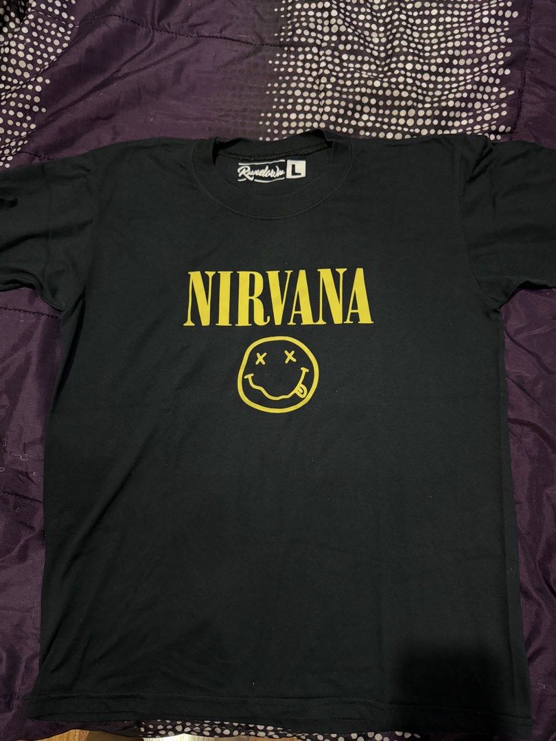 Nirvana black shirt size large medium (Category: Shirts) located in Taytay. Submitted by juliaddaa (Listing ID 1460399852, Image 1). Description: .