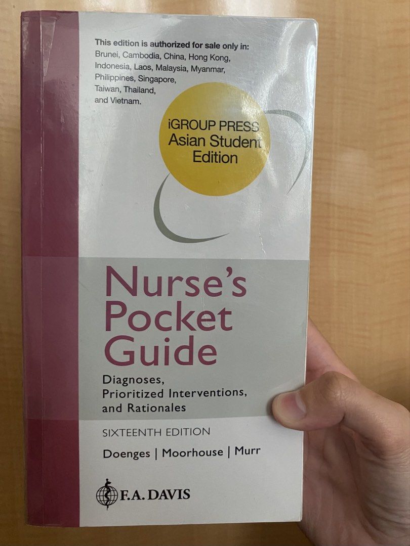 Nurse’s Pocket Guide NANDA 16th Edition (Category: Looking For) located in Manila. Submitted by champagne_clave (Listing ID 1460395579, Image 1). Description: 📚 RUSH SALE — BOOK NANDA 16TH EDITION📚 ✨ Original copy ✨ Brand new / like-new condition ✨ Complete pages ✨ Barely used — never really used ✨ Still naka-plastic cover!🫶 Selling this for a rush sale so grab it while available! Perfect for students looking for a copy in super good condition