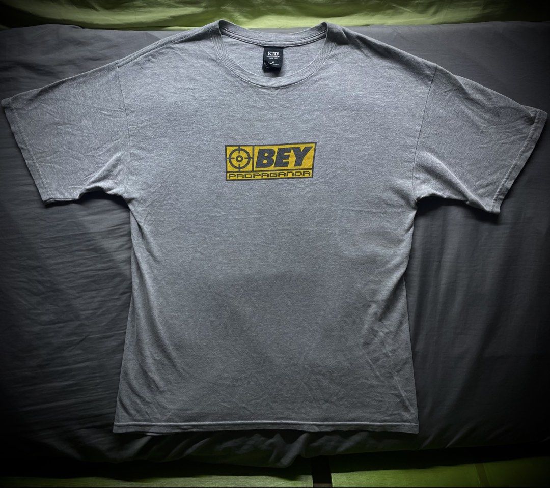 Obey Propaganda (Category: Tshirts & Polo Shirts ) located in Manila. Submitted by tuklasmnl (Listing ID 1460314352, Image 1). Description: Medium on tag 20 x 28 Excellent Condi Minor Hairline on print (not noticeable).