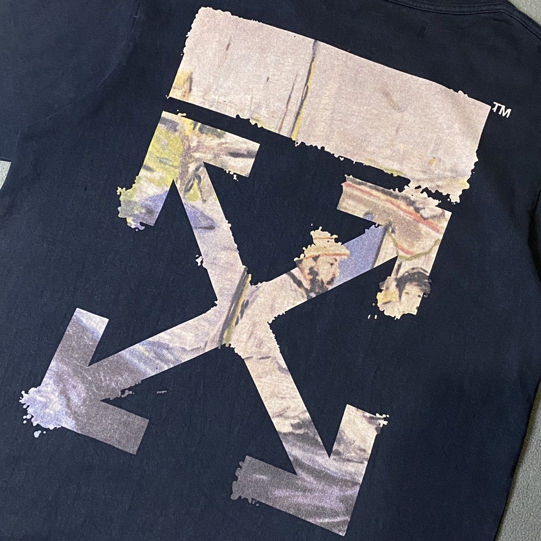 Off-White Tee (Category: Tshirts & Polo Shirts ) located in Dasmarinas. Submitted by slime_thrifts (Listing ID 1460448689, Image 2). Description: Off-White Tee 23 x 29 Excellent Need wash only 1 tiny pinhole issue ₱149 + sf.