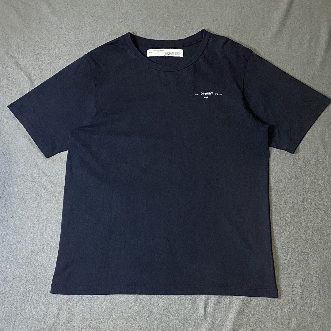 Off-White Tee (Category: Tshirts & Polo Shirts ) located in Dasmarinas. Submitted by slime_thrifts (Listing ID 1460448689, Image 3). Description: Off-White Tee 23 x 29 Excellent Need wash only 1 tiny pinhole issue ₱149 + sf.