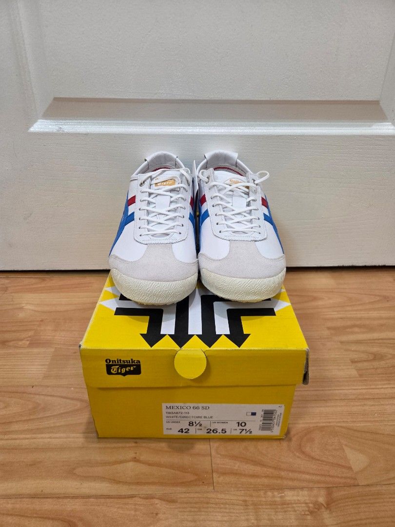 Onitsuka Tiger Mexico 66 SD (Category: Sneakers) located in Manila. Submitted by elcmar (Listing ID 1460432536, Image 3). Description: Size: 8.5 Brand New P 7,000 (nego) Original box and tags RFS: Wrong size.