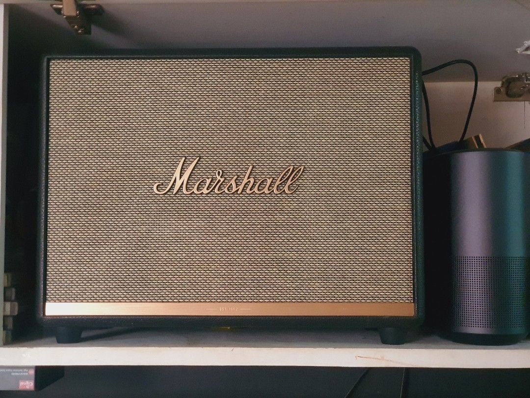 Original Marshall Woburn II Bluetooth Speker (Category: Soundbars, Speakers & Amplifiers) located in Manila. Submitted by chester_lim (Listing ID 1460476857, Image 3). Description: For Sale: Original Marshall Woburn II Bluetooth Speaker Condition: USED. In very good condition. No performance issues. Inclusion: UnIt and Cord only. No Box. Selling for only P23,500.00 Meetup in Manila area. Pls PM if interested. Thanks .