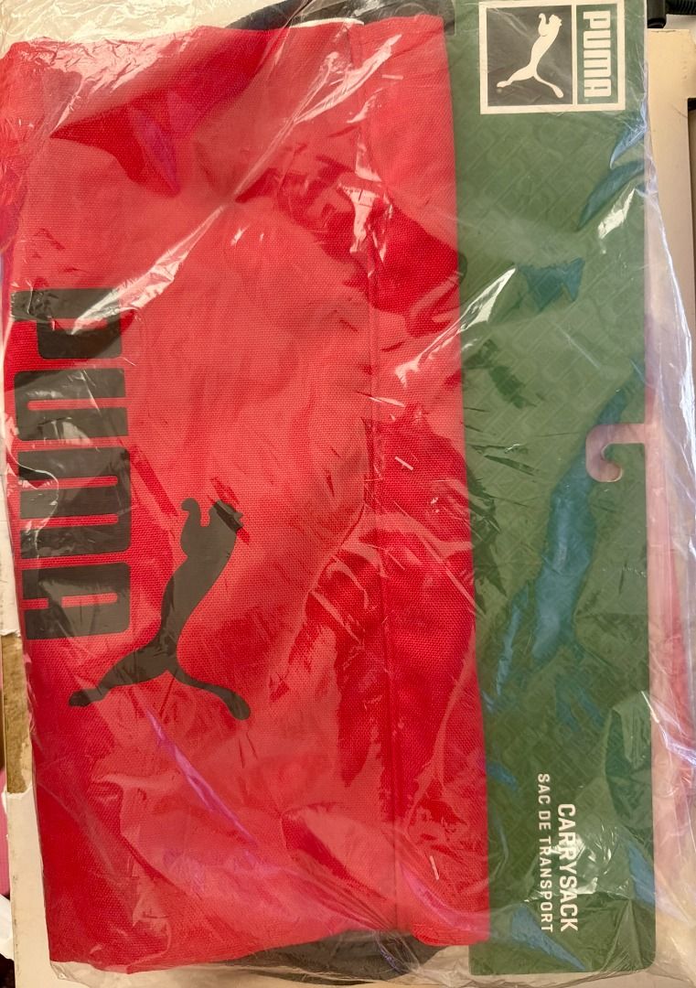 Original Puma Carry Sack (Red) (Category: Backpacks) located in Caloocan City. Submitted by swiftgem.2e0efc (Listing ID 1460378034, Image 2). Description: unused with plastic.
