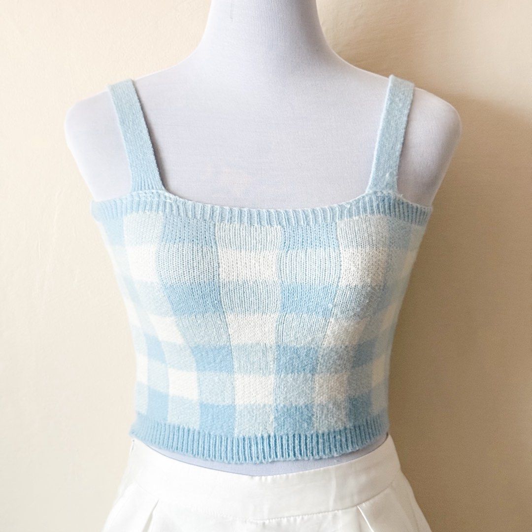 Pastel Blue Gingham Knit Top (Category: Others Tops) located in Antipolo. Submitted by rosywardrobe (Listing ID 1460398638, Image 2). Description: 🎀 MAKE READING A HABIT 🎀 • No order form, no reservation! • Strictly 1 day reservation • Payment first before order processing • No return, No exchange • Don’t make an offer if you’re not 100% sure • No shipping every weekends — PAYMENT CHANNELS — • GCash • Gotyme • Maya • BDO • BPI • Unionbank — DEL
