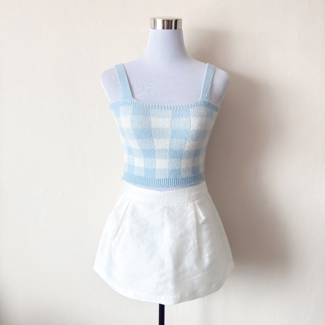 Pastel Blue Gingham Knit Top (Category: Others Tops) located in Antipolo. Submitted by rosywardrobe (Listing ID 1460398638, Image 1). Description: 🎀 MAKE READING A HABIT 🎀 • No order form, no reservation! • Strictly 1 day reservation • Payment first before order processing • No return, No exchange • Don’t make an offer if you’re not 100% sure • No shipping every weekends — PAYMENT CHANNELS — • GCash • Gotyme • Maya • BDO • BPI • Unionbank — DEL