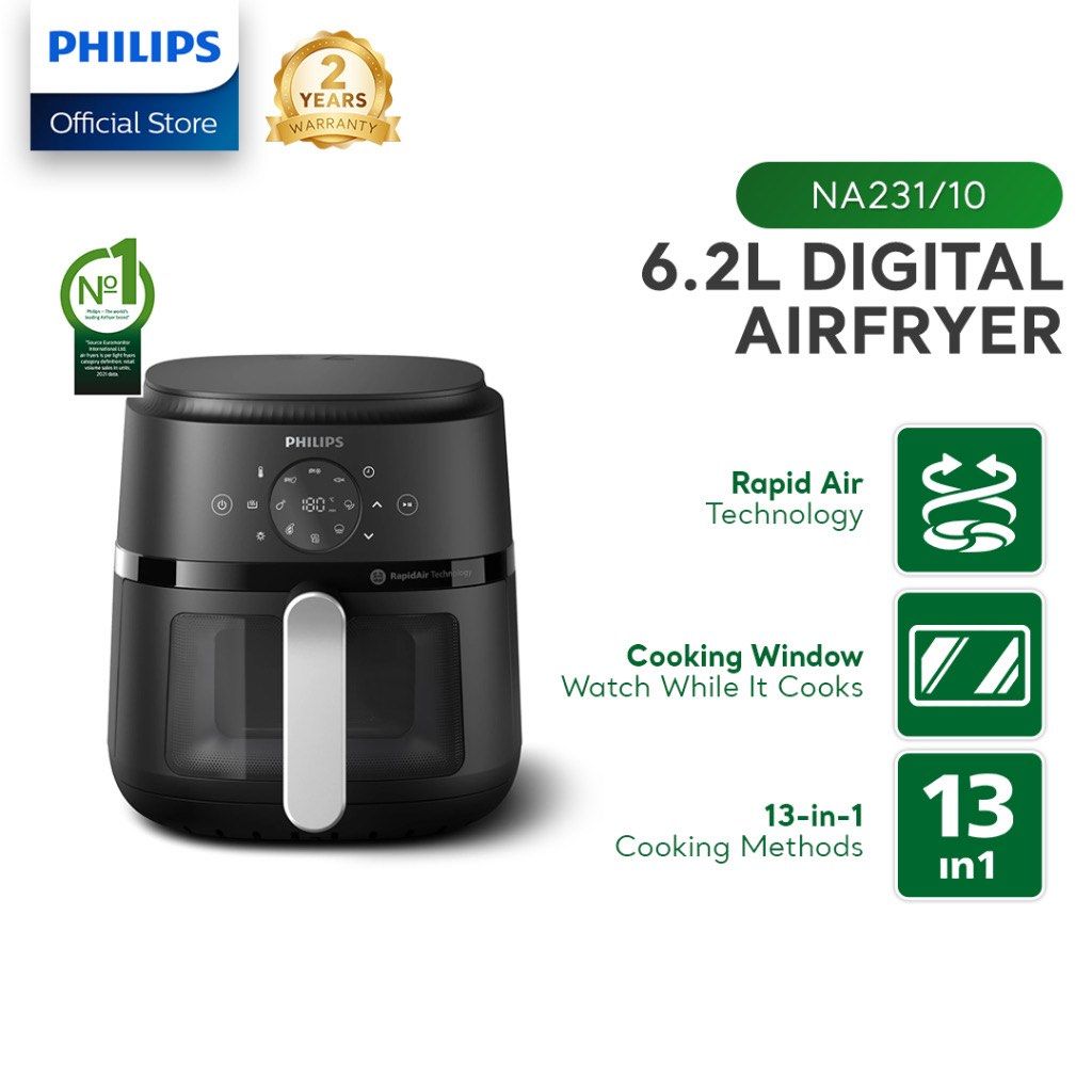 Philips 6.2L Digital Airfryer (Category: Fryers) located in Quezon City. Submitted by issertmg (Listing ID 1460427994, Image 1). Description: Brand new 6.2L .