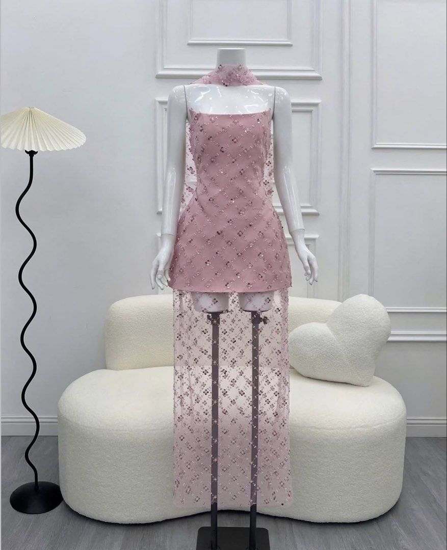 Pink sequin sheer dress for RENT (Category: Dresses) located in Manila. Submitted by thingsandmorethings (Listing ID 1460454748, Image 2). Description: .