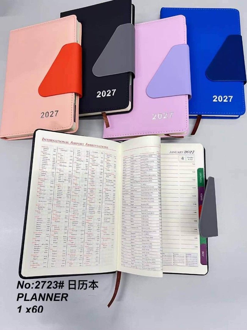 PLANNER NOTEBOOK 2027📔📚📖 (Category: Other Stationery & Craft) located in Quezon City. Submitted by miriamreyes006 (Listing ID 1460318501, Image 3). Description: PLANNER NOTEBOOK 2027📔📚📖 Php 180.00 EACH ONLY 12 PCS UP Php 160.00 ONLY.
