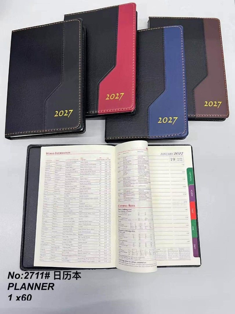 PLANNER NOTEBOOK 2027📔📚📖 (Category: Other Stationery & Craft) located in Quezon City. Submitted by miriamreyes006 (Listing ID 1460318501, Image 1). Description: PLANNER NOTEBOOK 2027📔📚📖 Php 180.00 EACH ONLY 12 PCS UP Php 160.00 ONLY.