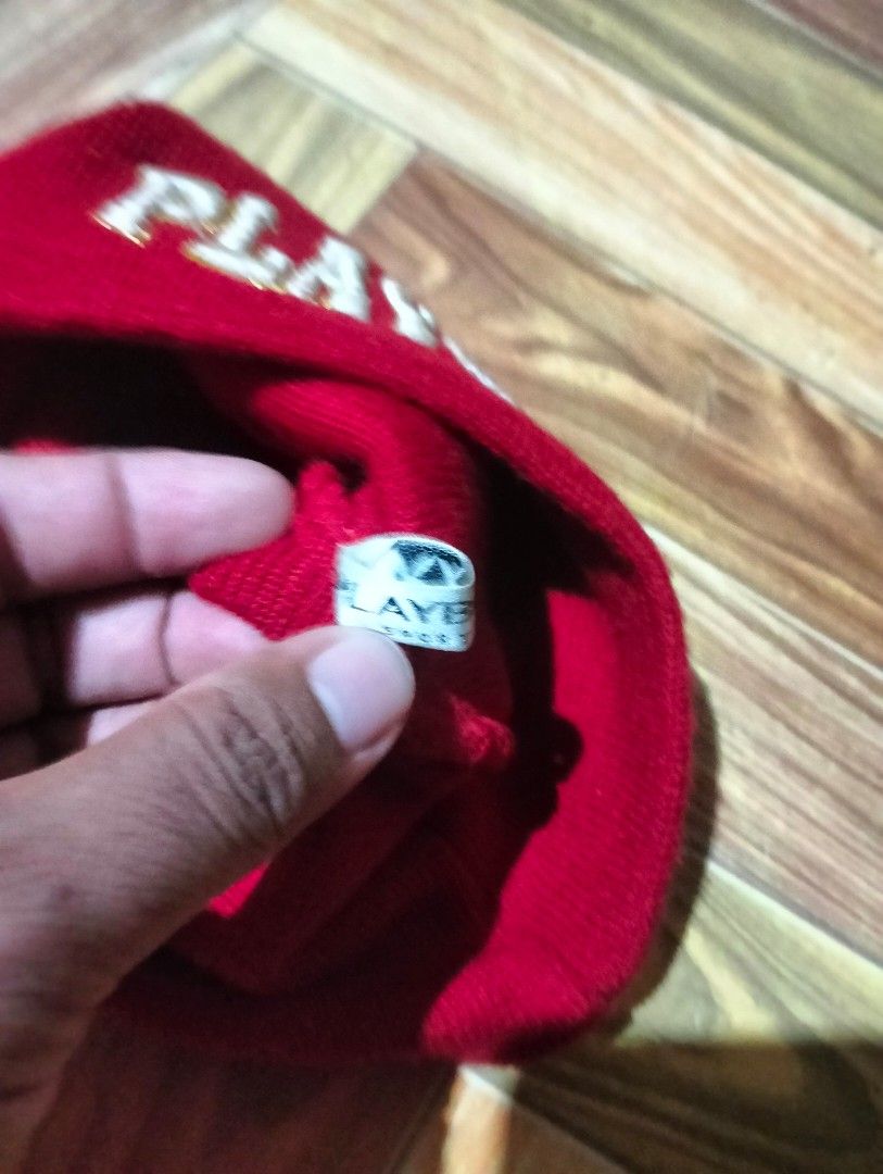 Playboy embroide logo Bennie (Category: Beanies) located in Solana. Submitted by allgoodst.s (Listing ID 1460485317, Image 3). Description: playboy embroide logo Bennie red color VG condition no issues.