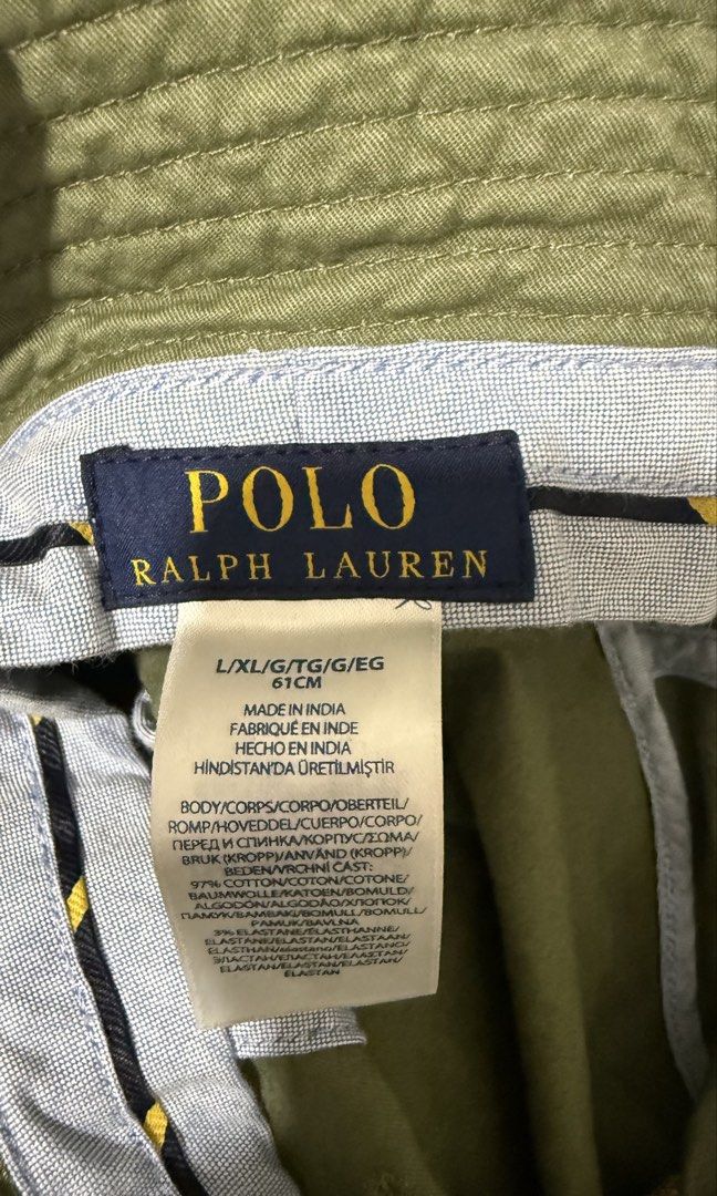 Polo Ralph Lauren Bucket Hat (Category: Caps & Hats) located in Naga. Submitted by tiindahunts (Listing ID 1460384599, Image 3). Description: From Dubai box! L-XL, unisex.