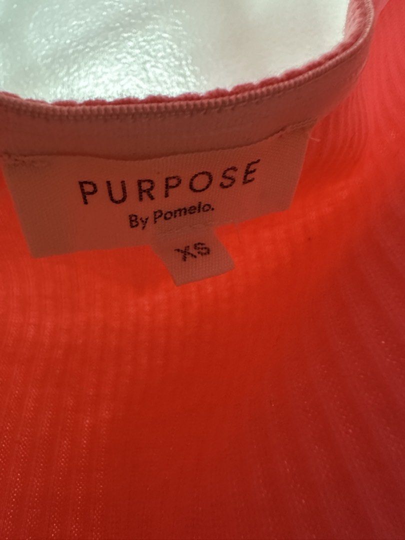 Pomelo Pink Halter Keyhole Top (Category: Sleeveless) located in Paranaque City. Submitted by kokoclosets (Listing ID 1460478718, Image 3). Description: Used once only! (At a club lol) Bought in Pomelo online store Very cute, very Barbie going out top🩷.