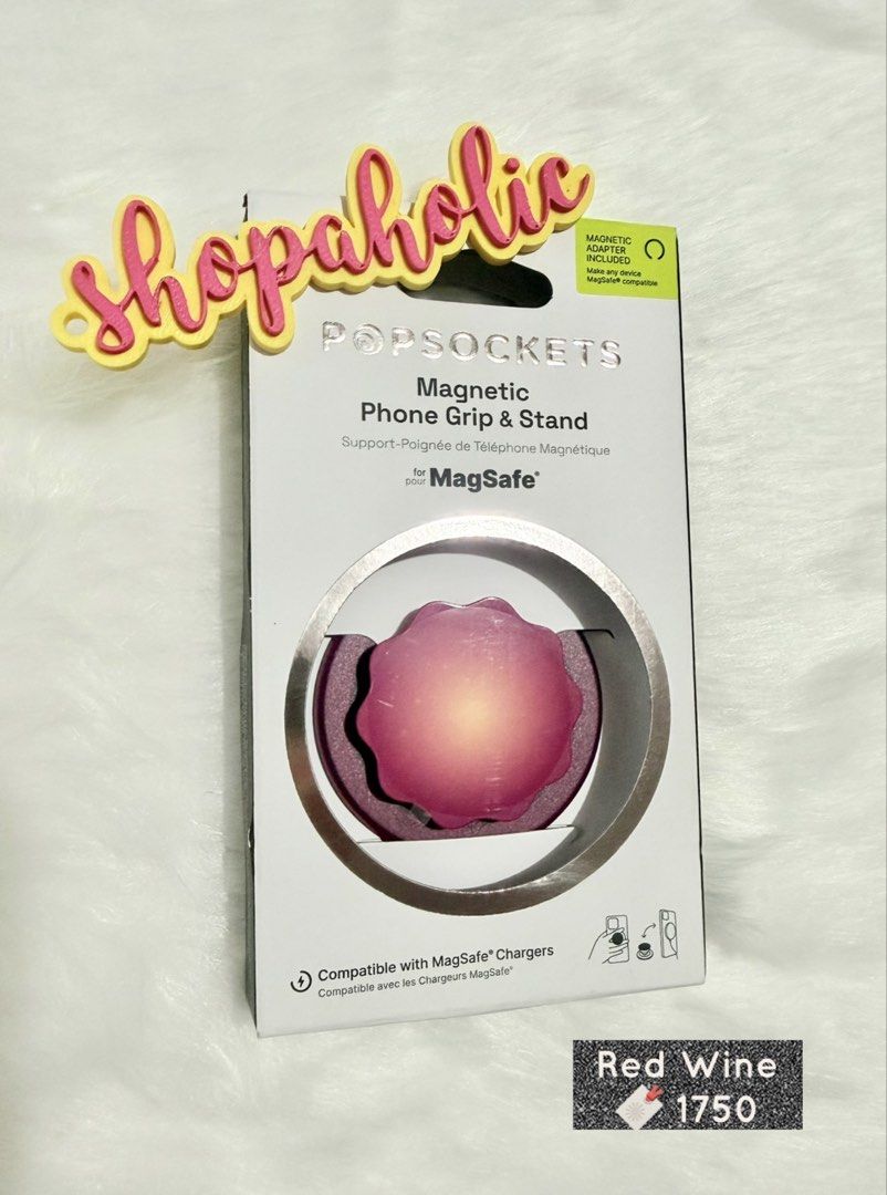 Popsockets Magnetic Phone Grip - Red Wine (Category: Mounts & Holders) located in Caloocan City. Submitted by shopaholic.nej (Listing ID 1460418592, Image 1). Description: 🌟AVAILABLE ONHAND🌟 🌟BRAND NEW & AUTHENTIC🌟 📍North Caloocan 💰Gcash / BPI / Maribank (Seabank) 🚚 grab/lalamove/J&T (no shapi checkout).