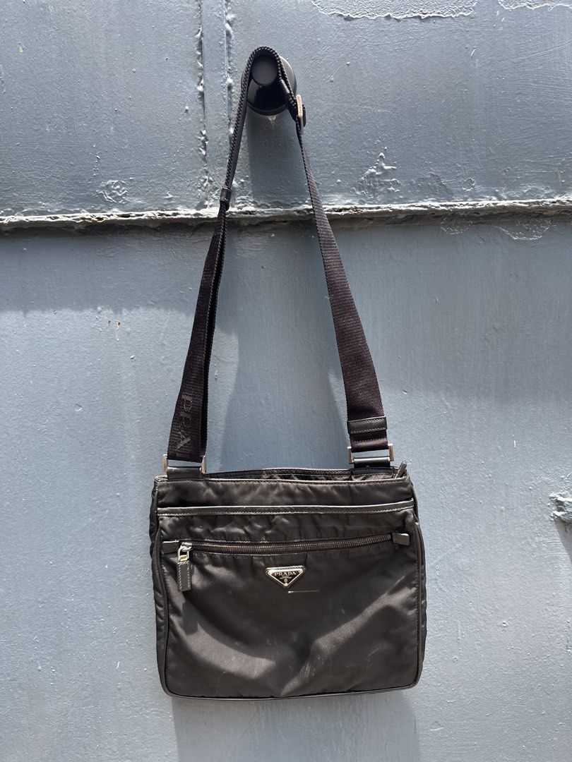 Prada Nylon Shoulder Bag (Category: Luxury Bags & Wallets) located in Quezon City. Submitted by la.deals (Listing ID 1460364690, Image 1). Description: Authentic Prada sling bag Excellent condition Unisex Pm me for detailed pic.