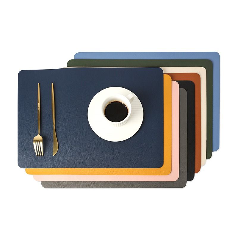 PU Leather Colored Table Mat Placemats Place Mat (Category: Coffee & Tea Tableware) located in Manila. Submitted by winterbliss (Listing ID 1460450233, Image 3). Description: PU Leather Colored Table Mat Placemats Place Mat.