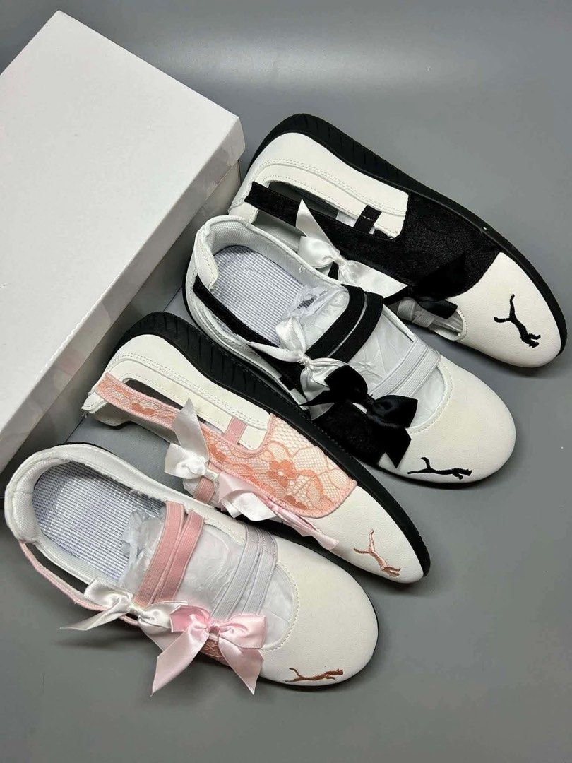 PUMA BALERINA (Category: Flats & Sandals) located in Cebu City. Submitted by nichole63 (Listing ID 1460468785, Image 2). Description: ✨ Stylish PUMA Balerina Shoes Cute and elegant design with ribbon details — perfect for everyday wear, casual outfits, and special occasions. 💰 ₱990 ONLY 📏 ALL SIZES AVAILABLE 🎀 Pink & Black available 📌 We also sell different styles of shoes! Check out our page for more designs and available sizes. 📩 Message u
