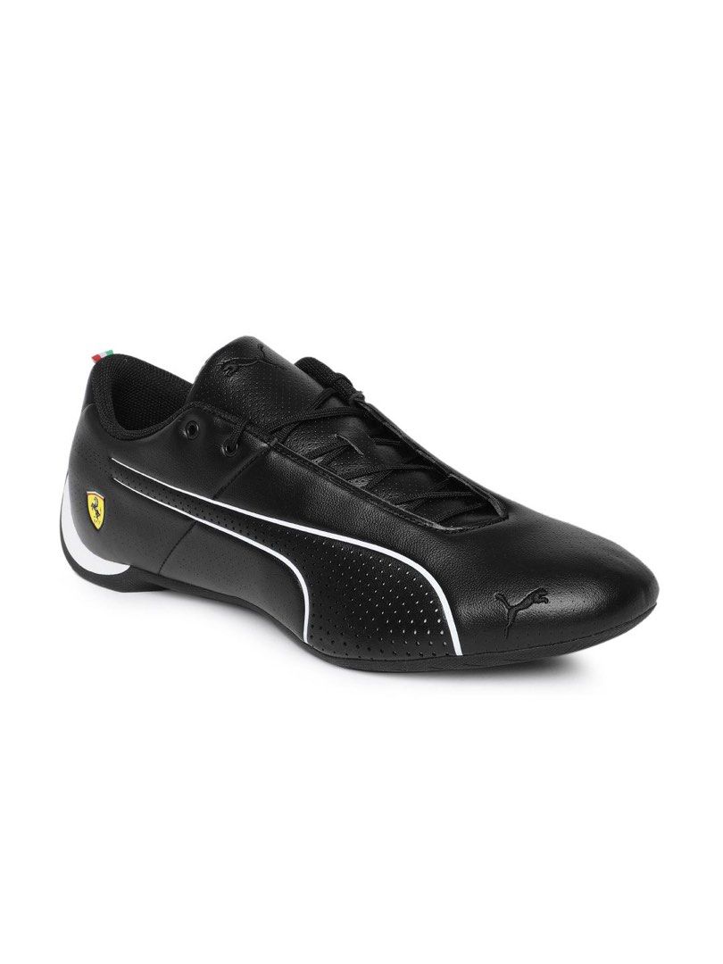 Puma Ferrari Drift Cat 8 Black Shoes (Category: Sneakers) located in Manila. Submitted by aj_vergaraa (Listing ID 1460425232, Image 1). Description: ‼️CAN ADD FREEBIE FROM MY PROFILE‼️ - Black Puma Ferrari Drift Cat 8 Shoes - Size: 7.5 US / 38 EUR / 24 CM - Pasabuy from Vietnam last 2024 ‼️ HONEST ISSUE: - Peeling/cracking on the tongue flap cover (see photos). Hindi na halata if nakalagay yung shoelace. - Small tear/wear mark along the inner edg