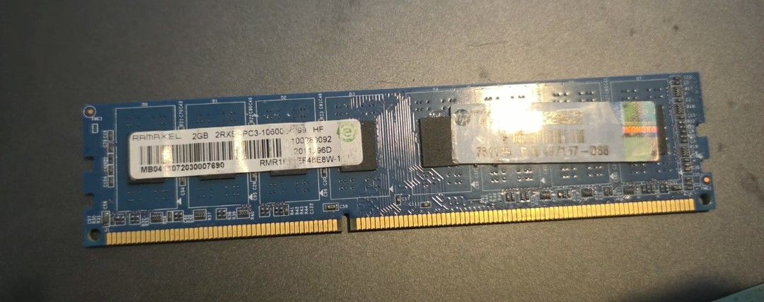 RAMAXEL 2GB 10600 DDR3 RAM Module (Category: Computer Parts) located in Valenzuela. Submitted by frances_v (Listing ID 1460440796, Image 1). Description: - RAMAXEL 2GB DDR3 RAM Module - PC3-10600 Speed - Model: RMR11EF48E8W-1 - Tested and confirmed working - Perfect for upgrading your desktop computer - Feel free to ask any questions!.