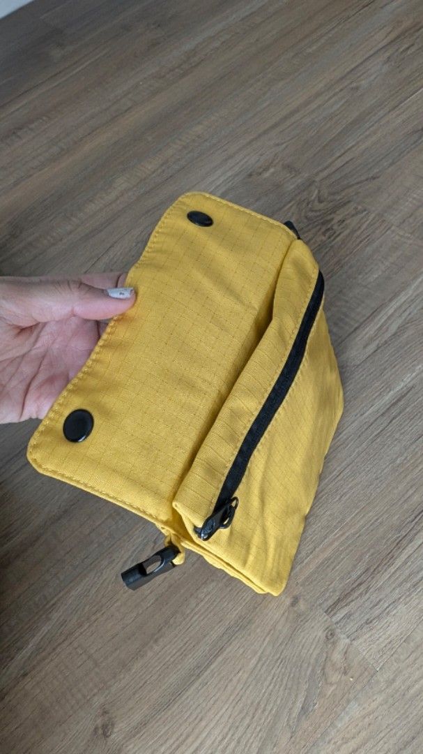 RECA Crossbody Bag with Adjustable Strap (Category: Cross-body Bags) located in Makati City. Submitted by hanakurin (Listing ID 1460363058, Image 2). Description: - Brand: RECA - Color: Yellow, Cream, Army Green - Style: Crossbody bag - Closure: Main compartment with snap closure (magnetic extra compartment) - Strap: Adjustable black strap RFS: - already got too many bags, won't be using.