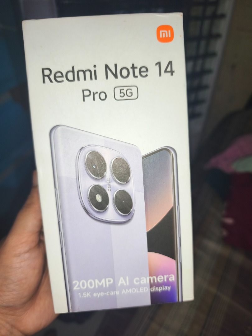 Redmi Note 14 Pro 5g (Category: Android Others) located in Caloocan City. Submitted by quickstone_1dc5ca (Listing ID 1460407629, Image 1). Description: 12gb+4gb ram/ 256gb rom No issue With box.
