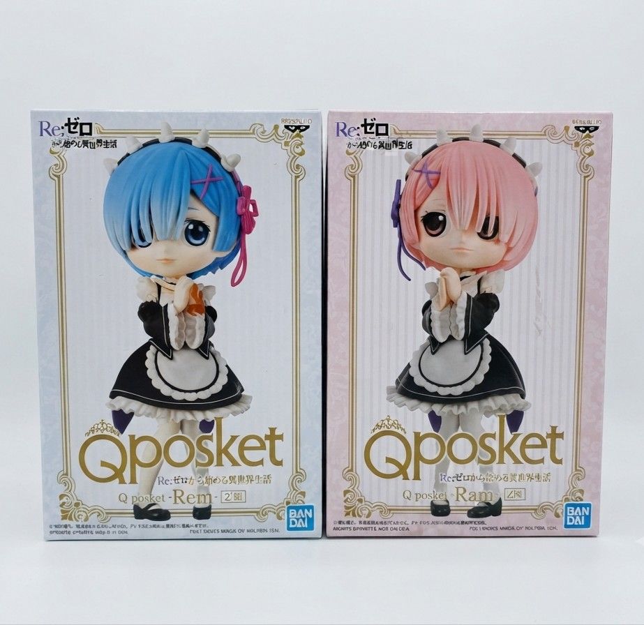 Re:Zero Rem & Ram Q Posket Set (Category: Figurines & Statues) located in Binan City. Submitted by mayjhe (Listing ID 1460360045, Image 3). Description: 💟 For Sale 💟 👉 Kindly read the page rules 🌸 Rem & Ram 🍀 Figures 📍 Condition: Good 💰 Price is 1100.00 🇵🇭 Location Biñan Laguna 🛵 Courier J&T and Lalamove 📋 Shipping by Thursday 📍 NO COD, COP, CHECKOUT 📌 All items are carefully packed and labeled with Fragile stickers for breakable goo