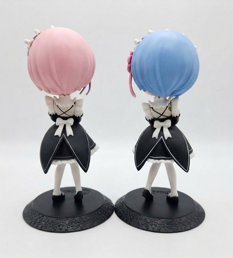 Re:Zero Rem & Ram Q Posket Set (Category: Figurines & Statues) located in Binan City. Submitted by mayjhe (Listing ID 1460360045, Image 2). Description: 💟 For Sale 💟 👉 Kindly read the page rules 🌸 Rem & Ram 🍀 Figures 📍 Condition: Good 💰 Price is 1100.00 🇵🇭 Location Biñan Laguna 🛵 Courier J&T and Lalamove 📋 Shipping by Thursday 📍 NO COD, COP, CHECKOUT 📌 All items are carefully packed and labeled with Fragile stickers for breakable goo