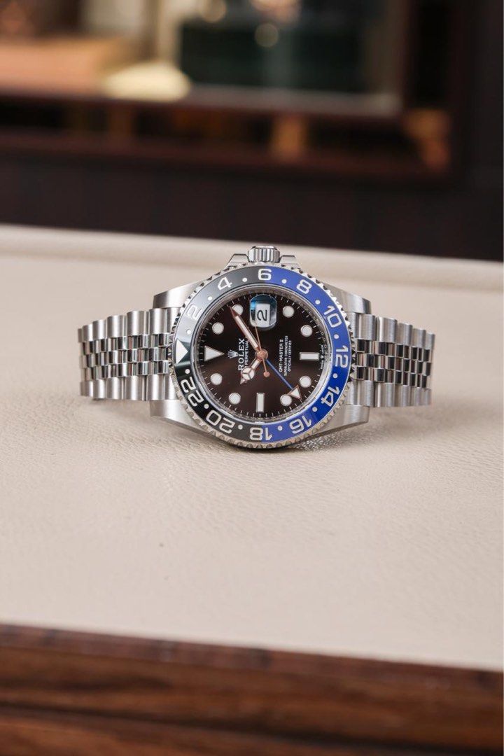 Rolex GMT Master II “Batgirl” (Category: Luxury Watches) located in Makati City. Submitted by vintage.grail (Listing ID 1460338799, Image 2). Description: Brand new 2026 Rolex GMT-Master II “Batgirl” Reference 126710BLNR Complete Set 🏷️ Php 1,300,000 DM to reserve. Available for viewing at Vintage Grail, The Peninsula Manila.