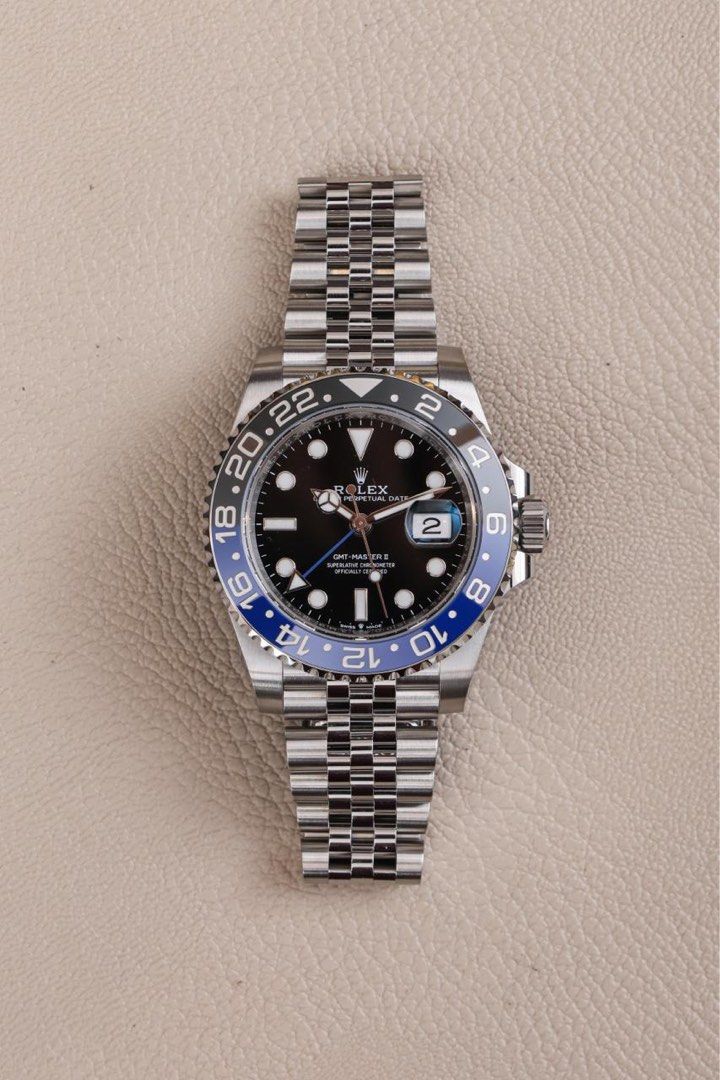 Rolex GMT Master II “Batgirl” (Category: Luxury Watches) located in Makati City. Submitted by vintage.grail (Listing ID 1460338799, Image 3). Description: Brand new 2026 Rolex GMT-Master II “Batgirl” Reference 126710BLNR Complete Set 🏷️ Php 1,300,000 DM to reserve. Available for viewing at Vintage Grail, The Peninsula Manila.