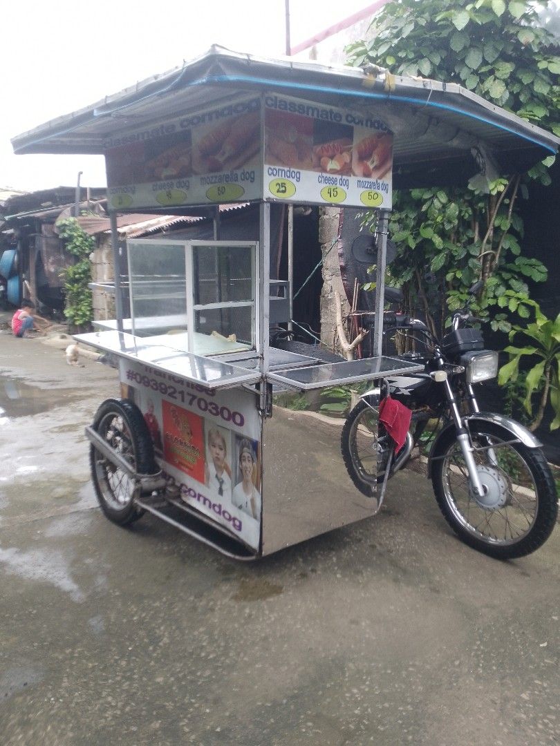 rolling food cart (Category: Motorbikes for Sale) located in Lipa City. Submitted by cleverfalcon_4267ce (Listing ID 1460313121, Image 1). Description: rolling food cart Kasama motor good running condition expire lng rehistro original OR CR 42k may bawas pa sa personal madali kausap wag lng babaratin ng subra.
