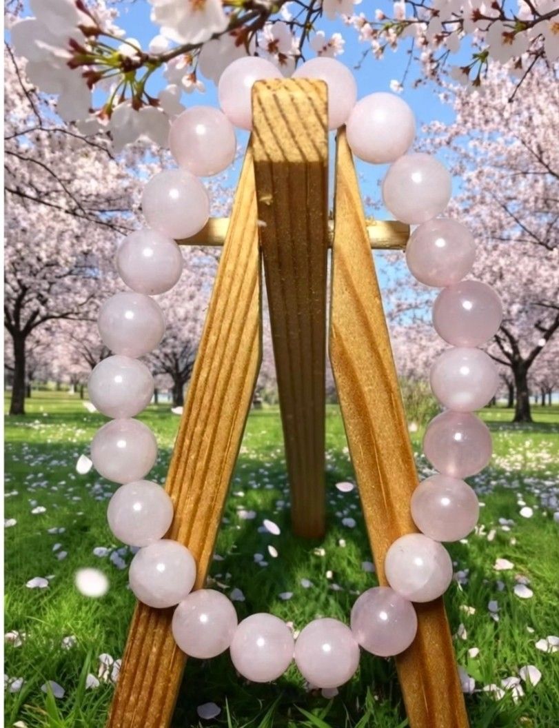 Rose Quartz Charm Bracelet 6.5" (Category: Bracelets) located in Manila. Submitted by choy.mayuga (Listing ID 1460331688, Image 2). Description: 6.5" Natural Stone Crystal 8mm Rose Quartz ❤️ Unconditional Love Emotional Support Charm Bracelet ❤️.