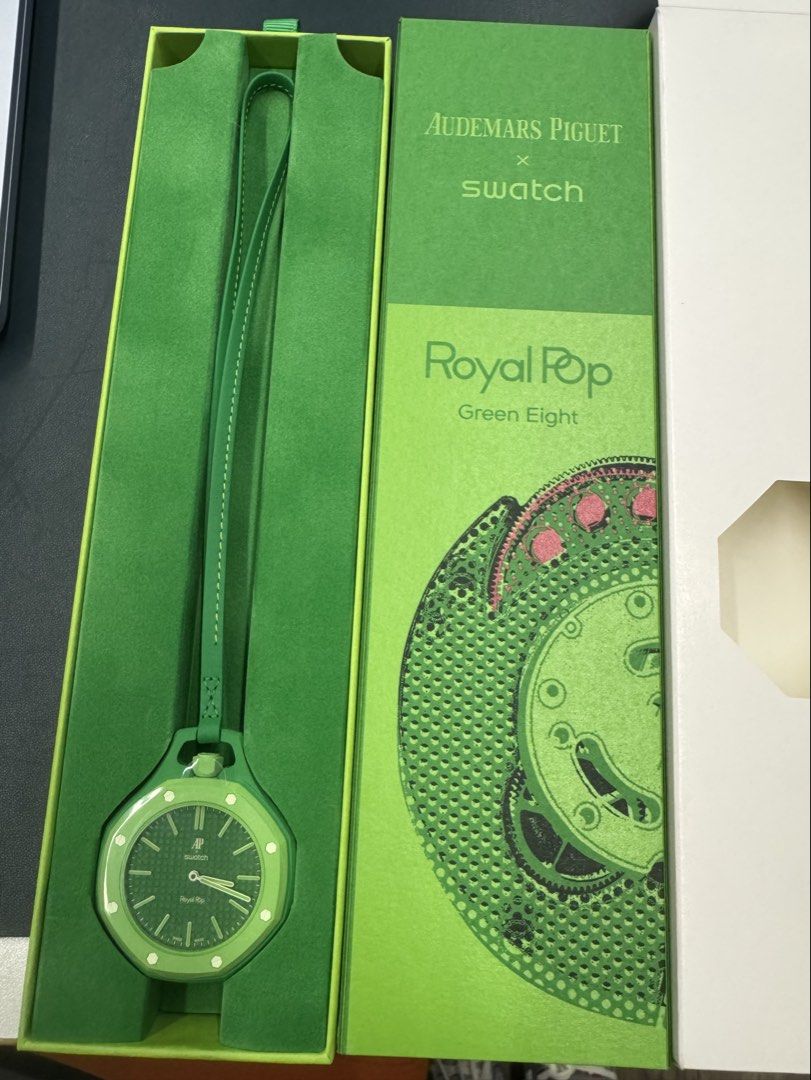 Royal pop x swatch （分類：手錶）位於 Hong Kong。 由 freeocean_e3f3d0 提交（商品編號 1460257559，圖片 2）。簡介： Green Brand new Full set have invoice 。